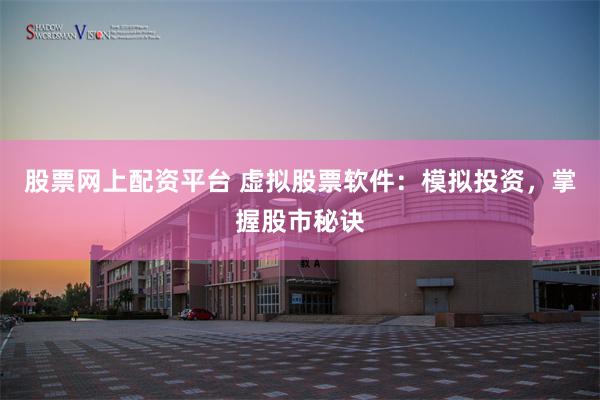 股票网上配资平台 虚拟股票软件：模拟投资，掌握股市秘诀
