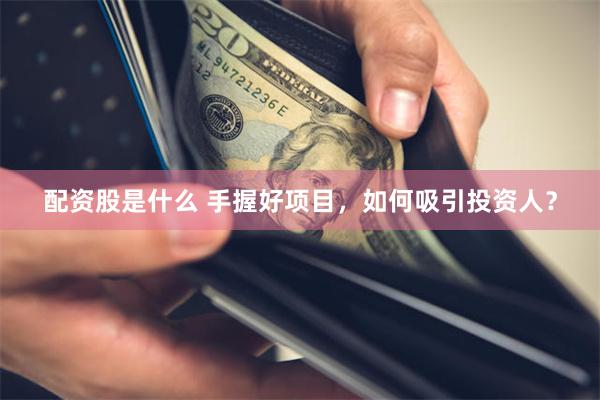 配资股是什么 手握好项目，如何吸引投资人？