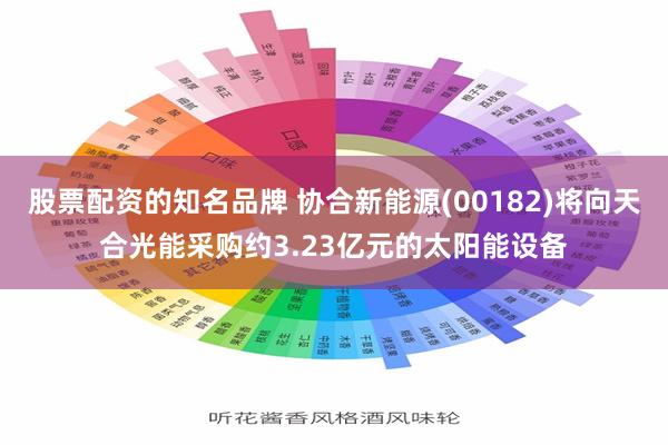 股票配资的知名品牌 协合新能源(00182)将向天合光能采购约3.23亿元的太阳能设备