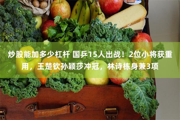 炒股能加多少杠杆 国乒15人出战！2位小将获重用，王楚钦孙颖莎冲冠，林诗栋身兼3项