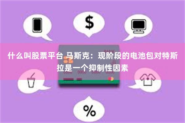什么叫股票平台 马斯克：现阶段的电池包对特斯拉是一个抑制性因素