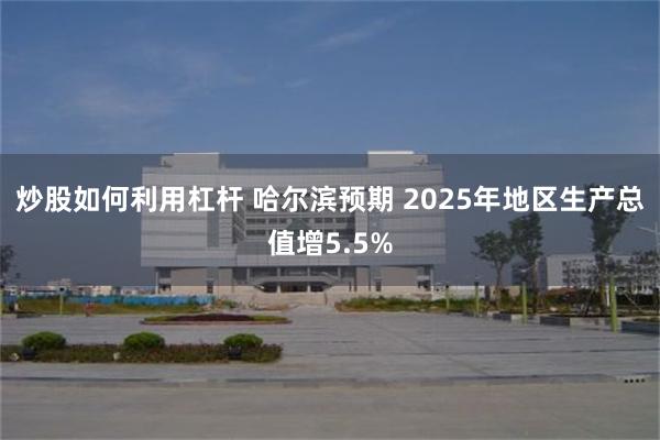炒股如何利用杠杆 哈尔滨预期 2025年地区生产总值增5.5%