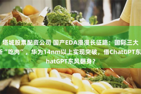 塔城股票配资公司 国产EDA漫漫长征路：国际三大巨头垄断“吃肉”，华为14nm以上实现突破，借ChatGPT东风翻身？