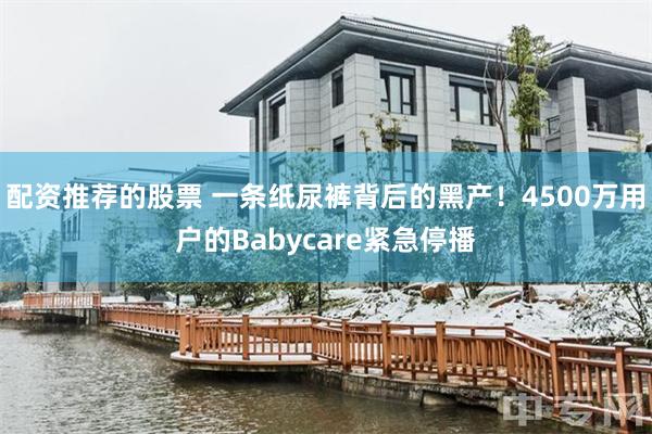 配资推荐的股票 一条纸尿裤背后的黑产！4500万用户的Babycare紧急停播
