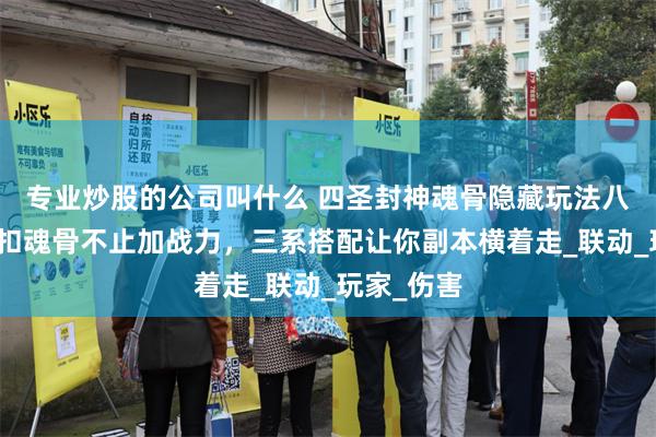 专业炒股的公司叫什么 四圣封神魂骨隐藏玩法八荒主宰折扣魂骨不止加战力，三系搭配让你副本横着走_联动_玩家_伤害