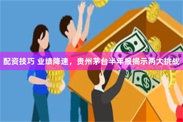 配资技巧 业绩降速，贵州茅台半年报揭示两大挑战