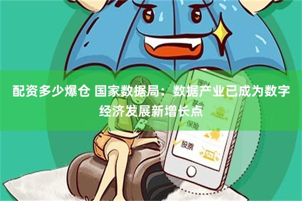 配资多少爆仓 国家数据局：数据产业已成为数字经济发展新增长点